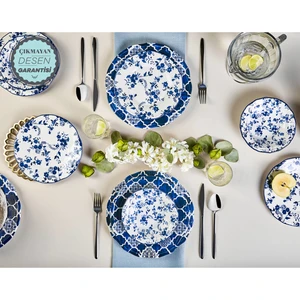 Deep Blue 24 Parça 6 Kişilik Yemek Takımı