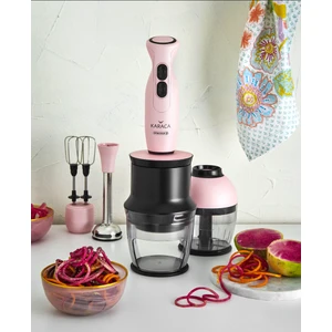 Blendfit Spiral Sebze Doğrayıcı 4 in 1 Set PinkGold