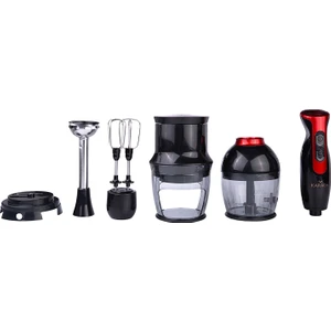 4 in 1 Black Red Blendfit Blender Set