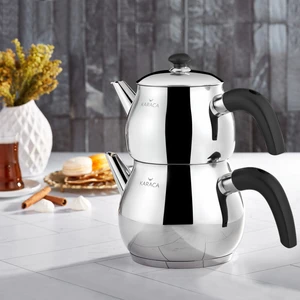 Layla Midi Black Çaydanlık Takımı