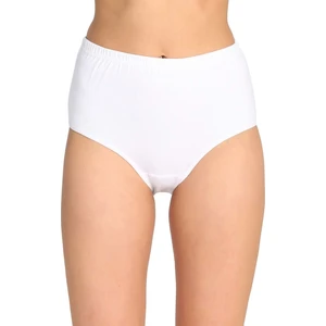 Bulut Fashion 0922 Tutku Kadın Beyaz 6'lı Paket Pamuklu Ribana Bato Külot