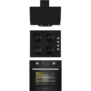 Black Prado Siyah Ankastre Set (D016-S 2140 -10002)