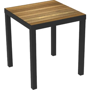 Iroko 70x70 cm Tablalı Alüminyum Masa