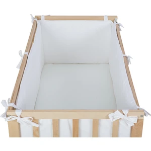 G&g Baby Beyaz Dört Parçalı Yan Koruma Seti 60X120 cm Beşikler Için