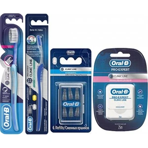 Pro Expert Clinic Diş Ipi + Arayüz Fırçası + Arayüz 6`lı Yedek Başlık + Ortodontik Diş Fırçası