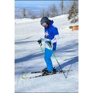 SS7643 Uçuş Sanatı Kayak Montu, Mavi