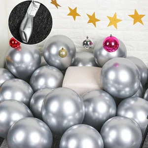 Gümüş Krom Metalik Balon (Aynalı Balon) 10 Adet