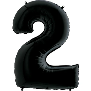 Rakam Balon Folyo 100 cm Siyah 2