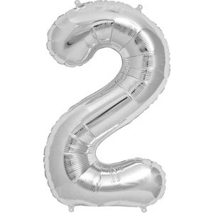 İkm Balon Rakam Balon Folyo Orta Boy 75 cm Gümüş 2