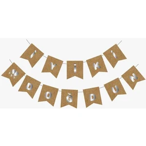 My Paper Craft Iyi Ki Doğdun Yazısı Kraft Üzerine Gümüş