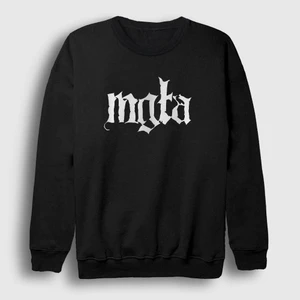 Unisex Siyah Logo Mgla Sweatshirt