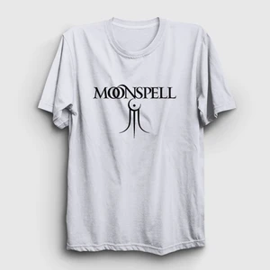 Unisex Beyaz Trident Moonspell T-Shirt