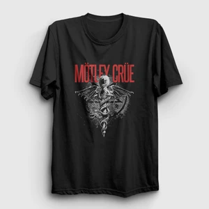 Unisex Siyah Pandora Mötley Crüe T-Shirt