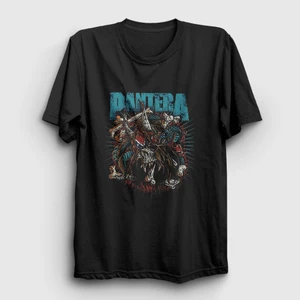 Unisex Siyah Bones Pantera T-Shirt