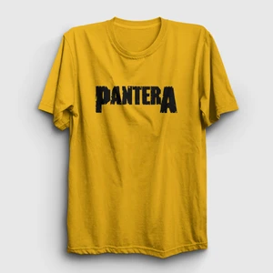 Unisex Sarı Logo Pantera T-Shirt