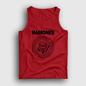 Unisex Kırmızı Logo Ramones Atlet