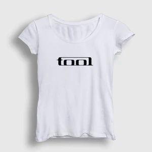 Kadın Beyaz Logo Tool T-Shirt