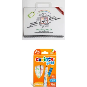 Akademi Çocuk Mini Set + Carioca Baby 6 lı Keçeli Kalem