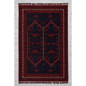 Sultan Halı Afgan Tarzı Altı Kaymaz Kilim