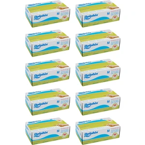 Pudralı Lateks Muayene Eldiveni M Beden 100 Adet x 10 Paket - MDR
