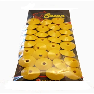 Sr Sazanrig Dip Yemi Ufo Boncuk Sarı 16 mm  (Dar  Delik)