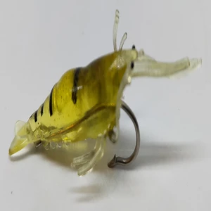 Sr Sazanrig Sarı Karides Iğneli 1.3 gr 5 cm Yapay Sahte Silikon Yem (5 Adet)