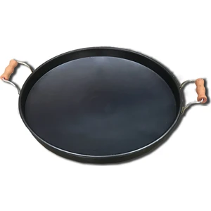 Mangal Sepetim Ahşap Kulplu Kalın Sac Kavurma 32 cm