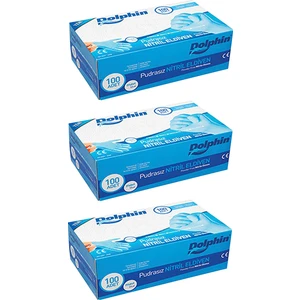 Mavi Nitril Eldiven Pudrasız (XL) 100lü Paket 3 Adet