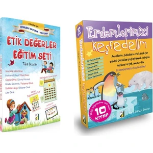 Çocuk Erdemlerimizi Keşfedelim (10 Kitap) ve Etik Değerler Eğitim Seti (10 Kitap) 2 Hikaye Seti