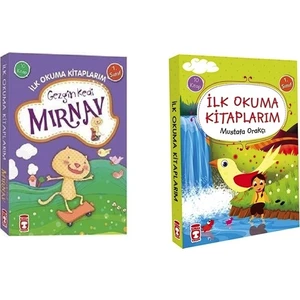 Timaş Çocuk Gezgin Kedi Mırnav (10 Kitap) ve Ilk Okuma Kitaplarım (10 Kitap) 2 'li Hikaye Seti