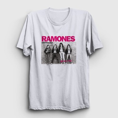 Presmono Unisex Beyaz Anthology Ramones