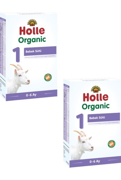 Holle Organik 1 Keçi Devam Sütü 400 gr 2'li Paket