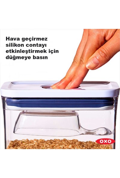 OXO GG Oxo Saklama Kabı Pop Mini Kare - Orta - 0.76 Lt