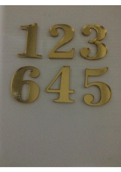5 cm Altın Sarı NO:123456
