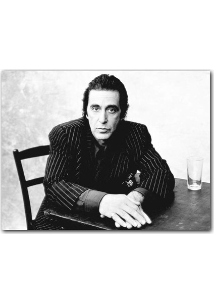 Cakatablo Ahşap Tablo Al Pacino Baba Filminden Çizgili Ceket