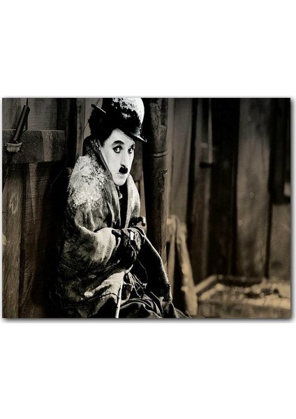 Cakatablo Ahşap Tablo Charlie Chaplin Altına Hücum Film Görseli