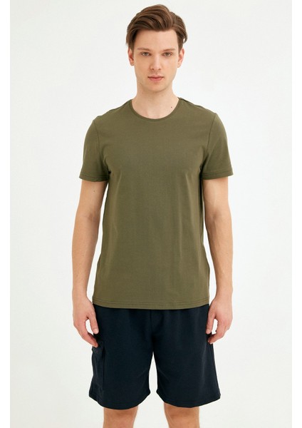 Bisiklet Yaka Basic Tshirt