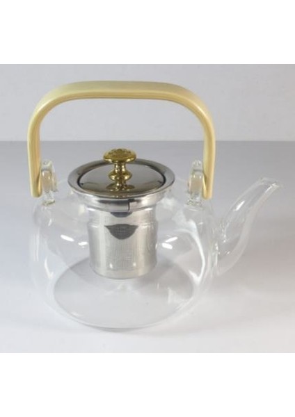 Teapot 800Ml Süzgeçli Cam Demlik Yk1045