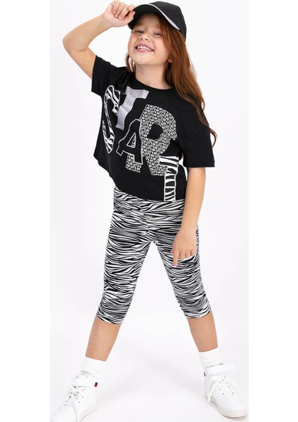 Roly Poly Kız Çocuk Kapri Tayt Takım RP2481-2 21Y