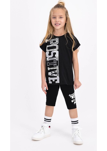 Roly Poly Kız Çocuk Bermuda Tayt Takım RP2483-2 21Y modelleri