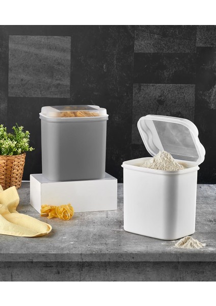 Masal Saklama Kabı Gri 4500 Ml Vp-234