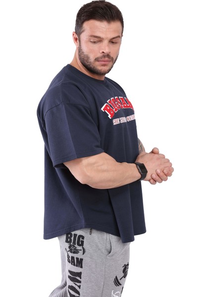 Oversize Pamuklu Geniş Kesim T-Shirt Big Sam 3111