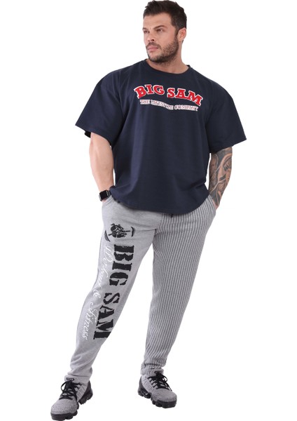 Oversize Pamuklu Geniş Kesim T-Shirt Big Sam 3111
