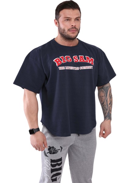 Oversize Pamuklu Geniş Kesim T-Shirt Big Sam 3111