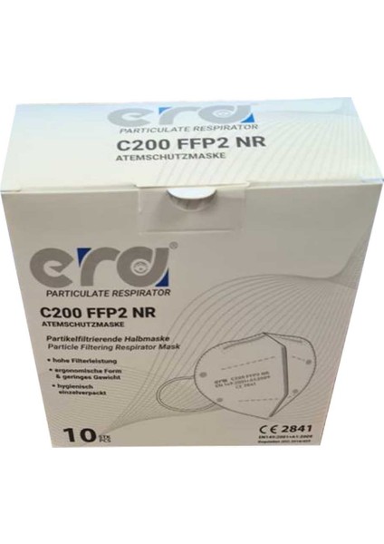 Ffp2 N95 C200 Nr Meltblown Kumaş-1 Kutu-10 Adet Maske