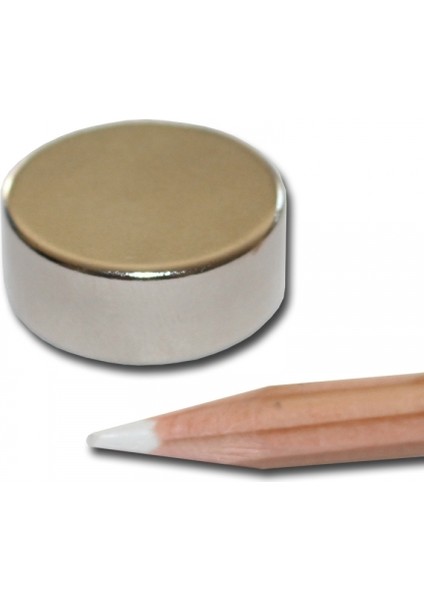 Neodyum Mıknatıs Güçlü Silindir D25 X10 mm 2'li Paket