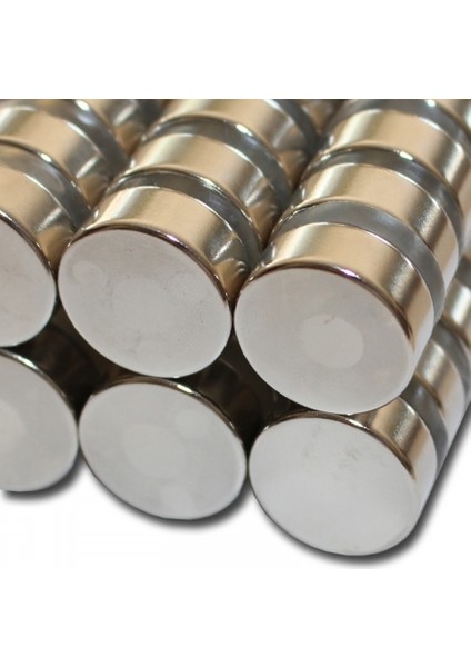 Neodyum Mıknatıs Güçlü Silindir D25 X10 mm 2'li Paket