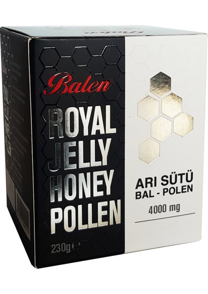 Arı Sütü Bal Polen Karışım 230 gr 4000 Mg