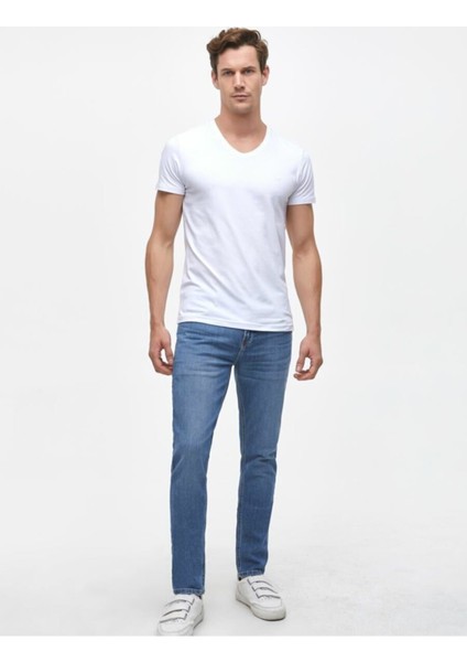 Erkek Erkek Beyaz Falgon T-shirt
