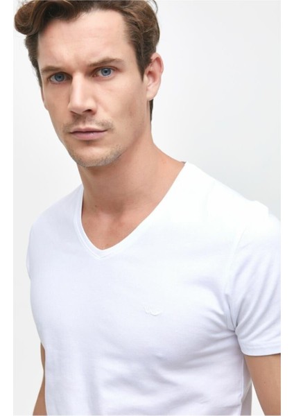 Erkek Erkek Beyaz Falgon T-shirt modelleri